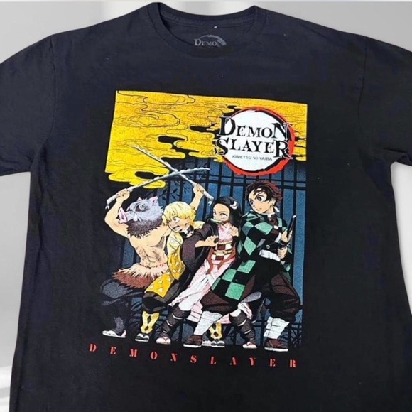 Demon Slayer Black Graphic Tee - Picture 2 of 3